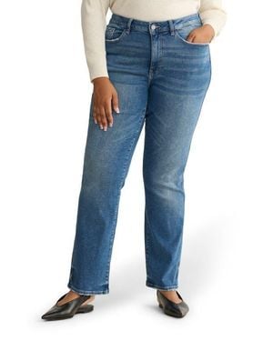 WARP+WEFT Ase High Waist Straight Leg Jeans - Blue