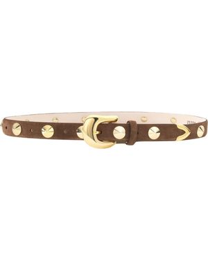 AUREUM Studded Belt - Brown