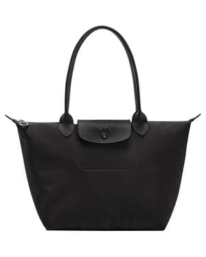 Longchamp Medium Le Pliage One Nylon Shoulder Tote - Black