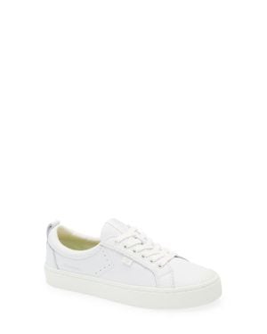 CARIUMA Oca Low Cap Tie Sneaker - White