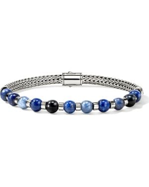 John Hardy Beaded Chain Bracelet - Blue