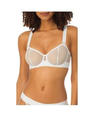 DKNY Sheers Strapless Underwire Bra - Brown