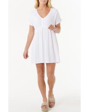 Rip Curl Premium Surf Cotton Gauze Babydoll Dress - White