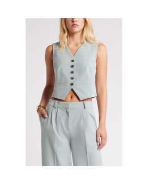 Open Edit Tailored Vest - Blue
