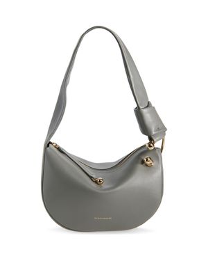 Strathberry Mini Halo Leather Shoulder Bag - Gray