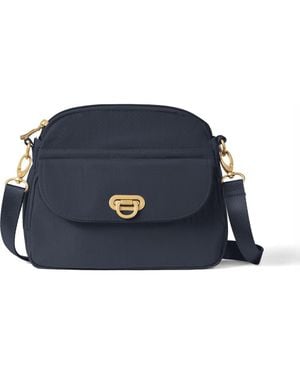 Baggallini Coastal Flip Lock Crossbody Bag - Blue