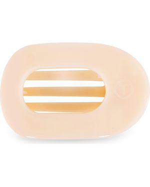 Teleties Flat Round Hair Clip - Natural