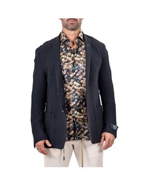 Maceoo Socrates Unconstructed Martyr025 Sport Coat - Blue