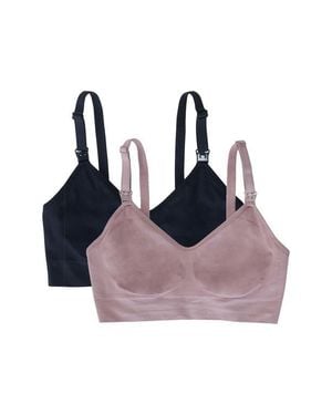 Ingrid & Isabel Set Of 2 Nursing/Pumping Bras - Multicolor