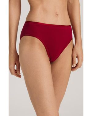 Hanro Seamless Cotton High Cut Briefs - Pink