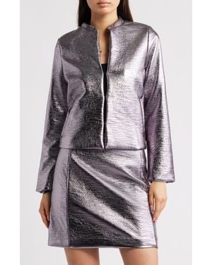 Ichi Ihlume Metallic Jacket - Gray