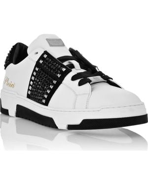 Philipp Plein Low Top Sneakers Strass Studs - Black