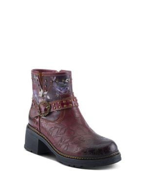 Spring Step Branchout Platform Bootie - Purple