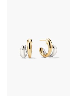 MEJURI Jojo Double Hoop Earrings - Blue