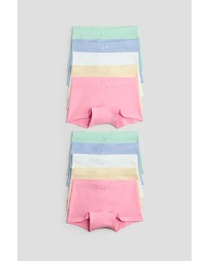 H&M 10-Pack Cotton Boxer Briefs - Pink