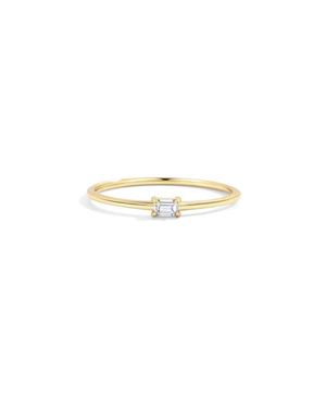 Mint & Lily Dainty Baguette Cubic Zirconia Stacking Ring - Multicolor