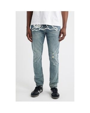 ICECREAM Shade Chocolate Fit Stretch Denim Jeans - Blue