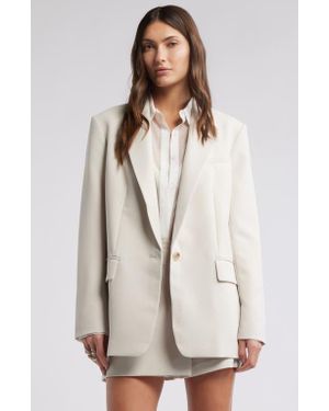 Open Edit The Icon Relaxed Blazer - White