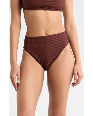 Sanctuary High Waist Bikini Bottoms - Pink