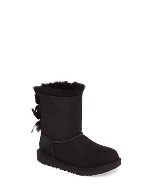 UGG Kids' Bailey Bow Ii Water Resistant Genuine Shearling Boot - Black