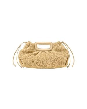 Maje Mipli Bouclé Effect Clutch Bag - Metallic