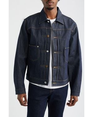 Brain Dead Selvedge Denim Jacket - Blue