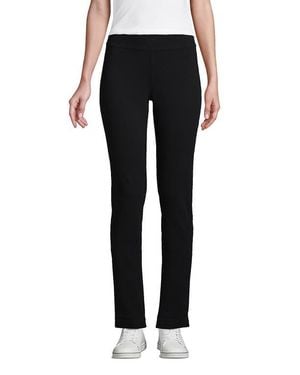 Lands' End Starfish Mid Rise Slim Leg Pants - Black