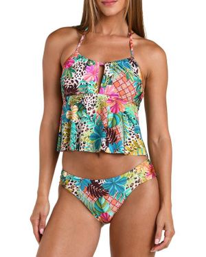 Sunshine 79 Paradise Heat Halter Tankini - Multicolor