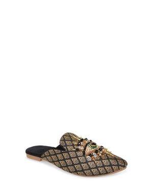 Fuchsia The Good Eye Embroidered Mule - Multicolor