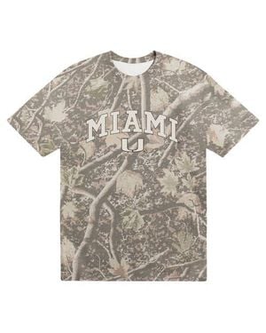 Uscape Apparel Miami Hurricanes Back Bay Heavyweight T-Shirt - Gray