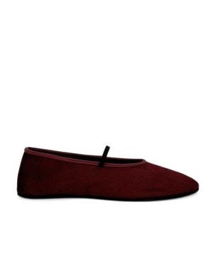 Amie Rafa Amber Pony Hair Mary Janes - Red