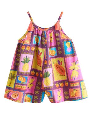 Next Kids' Fruit Tile Print Romper - Red