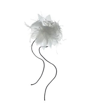 OLAH Le Petit Dot Silk Hair Ribbon Scarf - Metallic