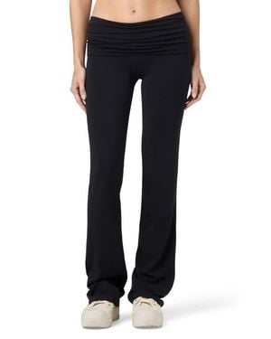 Florence By Mills Softie Cotton Blend Fold Over Pants - Blue