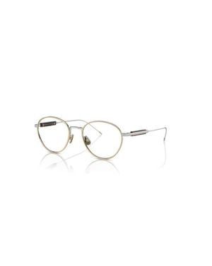 Brunello Cucinelli 50Mm Phantos Optical Glasses - Metallic