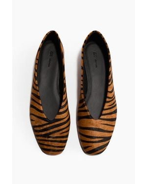 H&M Leather Ballet Flats - Black