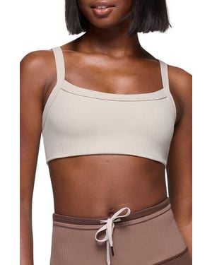 Prana Luxara Rib Sports Bra - Brown
