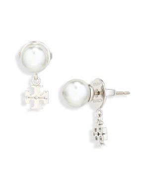Tory Burch Moondance Faux Pearl Drop Earrings - Multicolor
