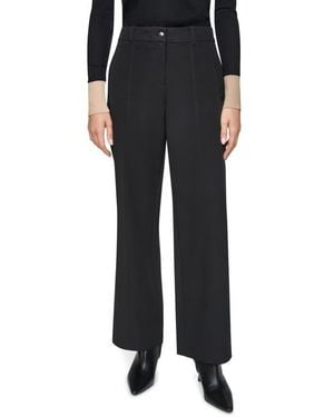 DKNY Seamed Stretch Pants - Black