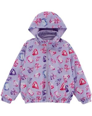 Cleonie Kids' Max Rain Water Repellent Reversible Windbreaker - Purple