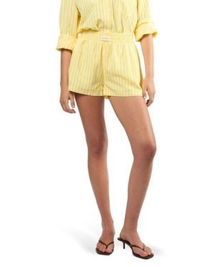 Viens Avec Moi Seaside Boxer Shorts - Yellow