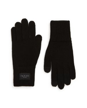 Rag & Bone Addison Wool Gloves - Black