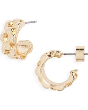 Nordstrom Watch Band Hoop Earrings - Metallic