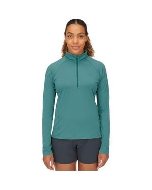 Rab Sonic Long-Sleeve Zip T-Shirt - Green