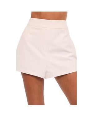 Petal & Pup Amanda Suiting Shorts - White