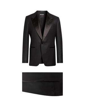 ZEGNA Wool And Mohair Tuxedo - Black