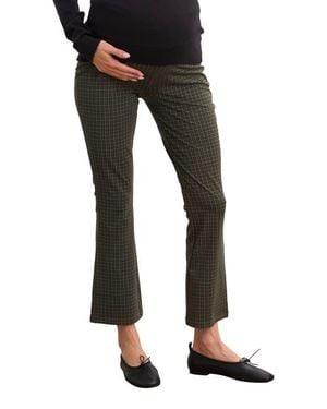 Hatch Collection The Maternity Bodyflex Crop Flare Legging - Black