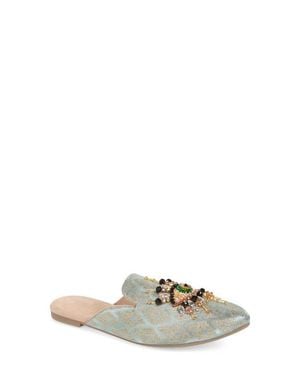 Fuchsia The Good Eye Embroidered Mule - Multicolor