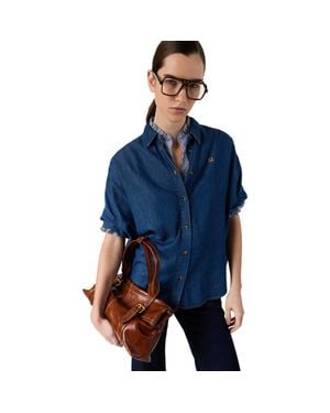 Gerard Darel Cess Denim Shirt - Blue