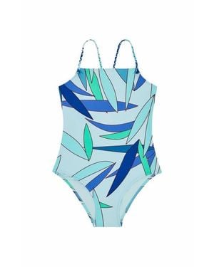 Vilebrequin Kids' Madrague One-Piece Swimsuit - Blue